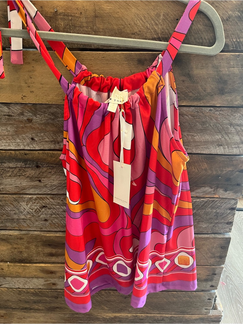 Parker&Quinn Pink Multi Retro-Print Sleeveless Camisole